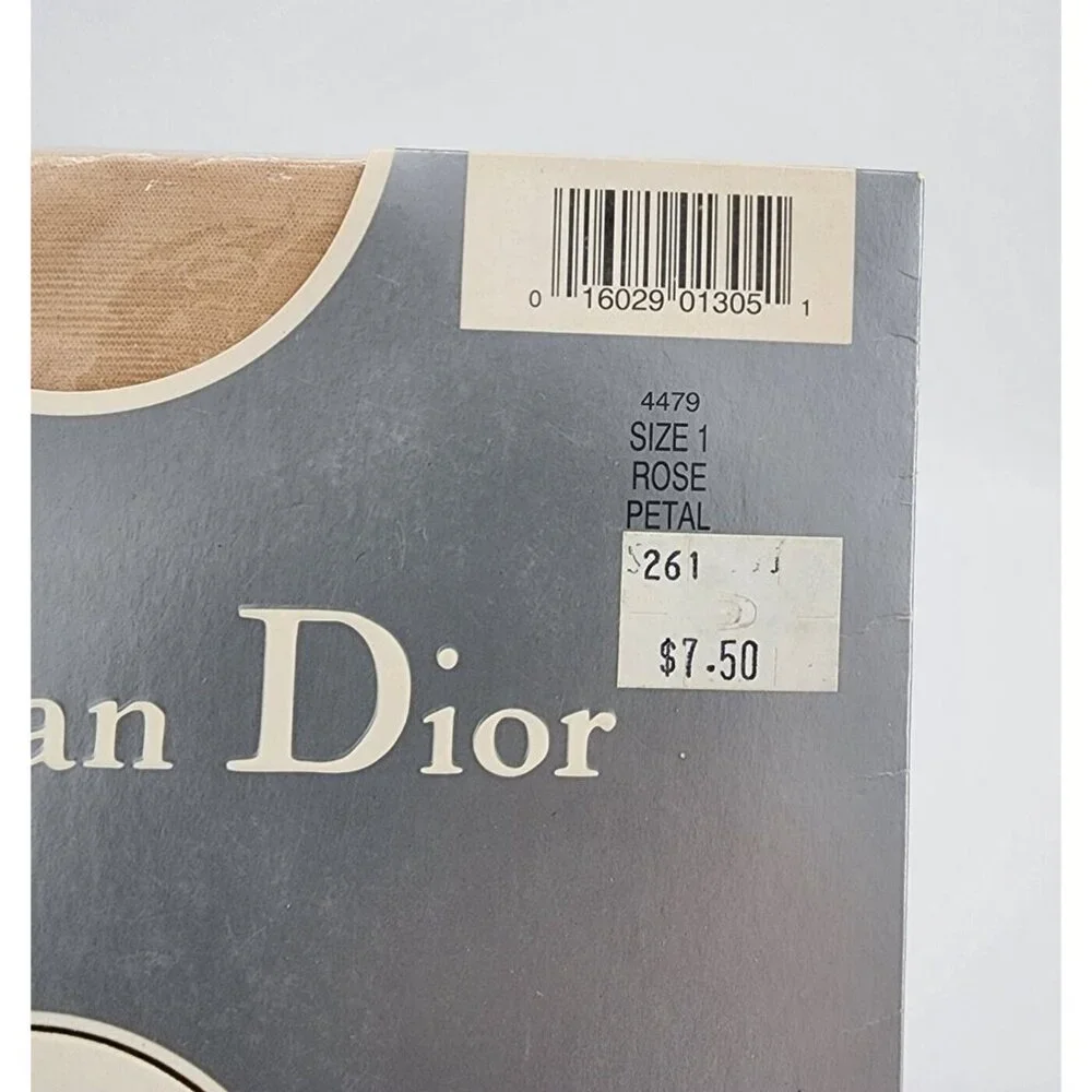 Christian Dior L'allure Ultra Silken Sheer Control Top Pantyhose Rose Petal Sz 1